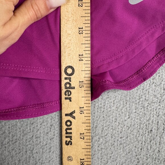 Nike Dri-Fit Short Women Small Pink Ultra High Waisted  3" Brief Lined Running - Picture 4 of 10